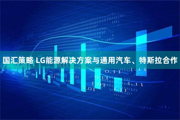 国汇策略 LG能源解决方案与通用汽车、特斯拉合作